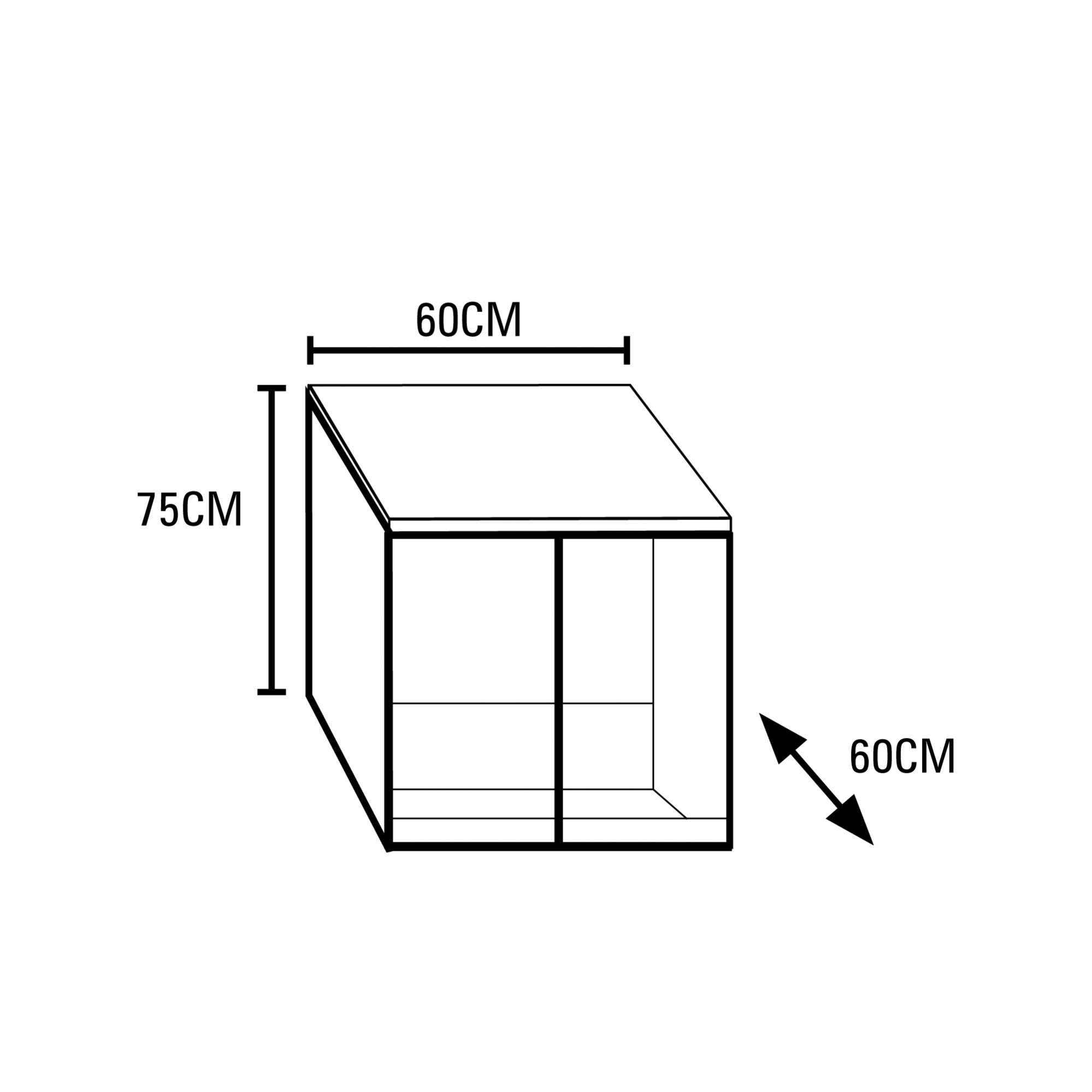 Mesa / mueble para acuarios con Sump AQUA OCEAN 164L 75x60x60cm