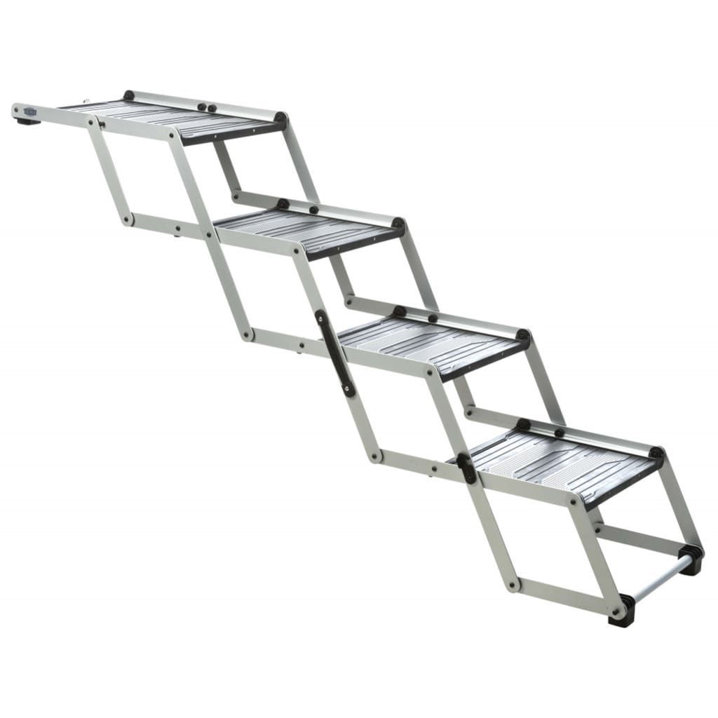 Escalera plegable 4 pasos/aluminio/TPR