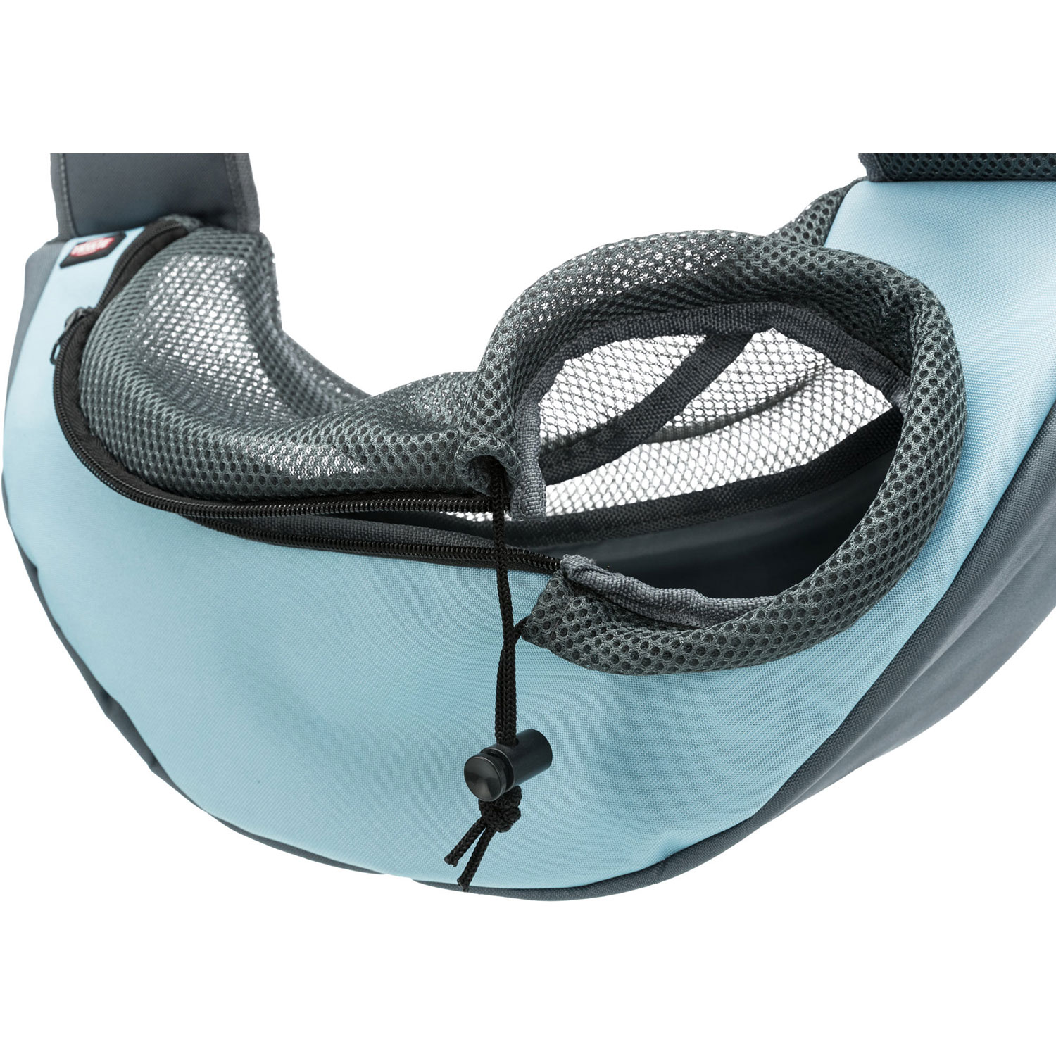 Mochila Frontal Sling, 50 × 25 × 18 cm, Gris Claro/Azul Claro