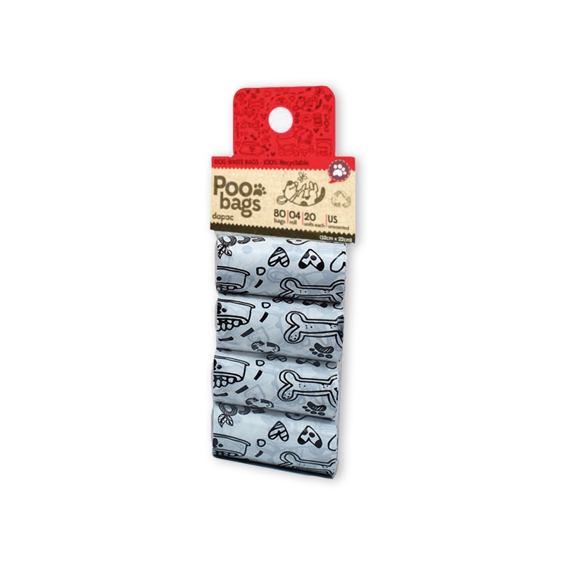 BOLSAS RECOGE HECES RECICLABLES 4*20