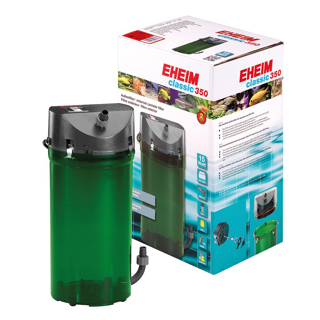 classic 350 plus - filtro exterior completo con esponjas filtrantes + llaves dobles + completo con esponjas filtrantes + llaves dobles