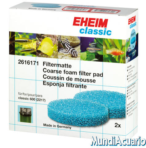 esponja filtrante azul (2 uds.) para classic 600 (2217)  -