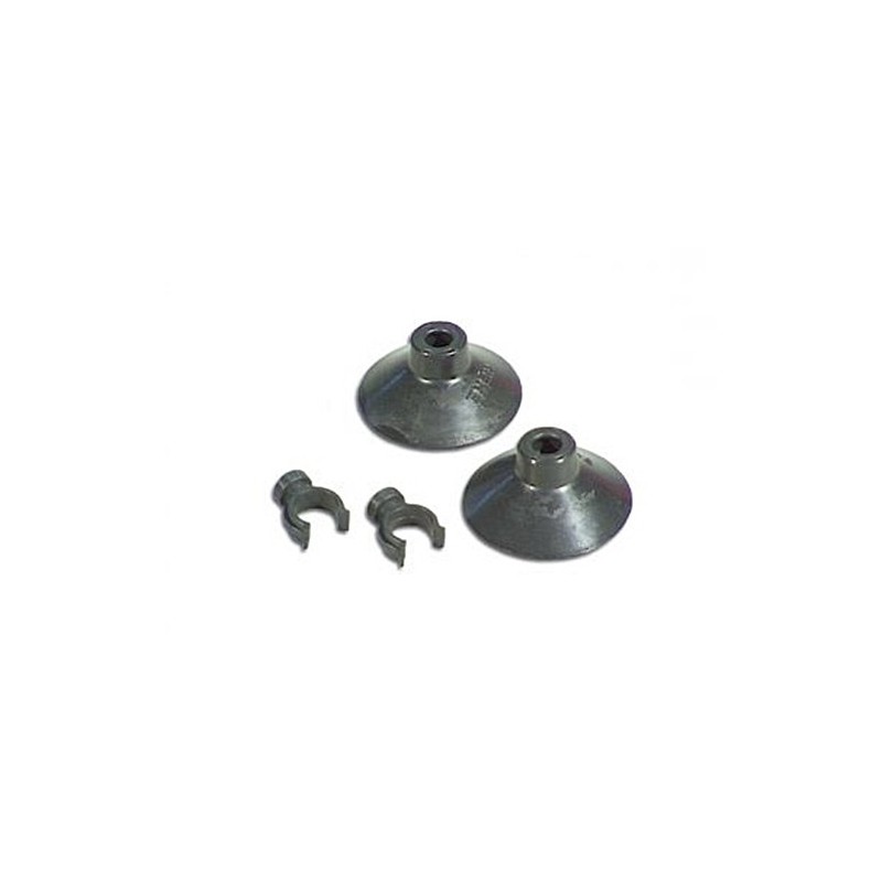 ventosa con clip (2 piezas) para manguera Ø16/22mm -