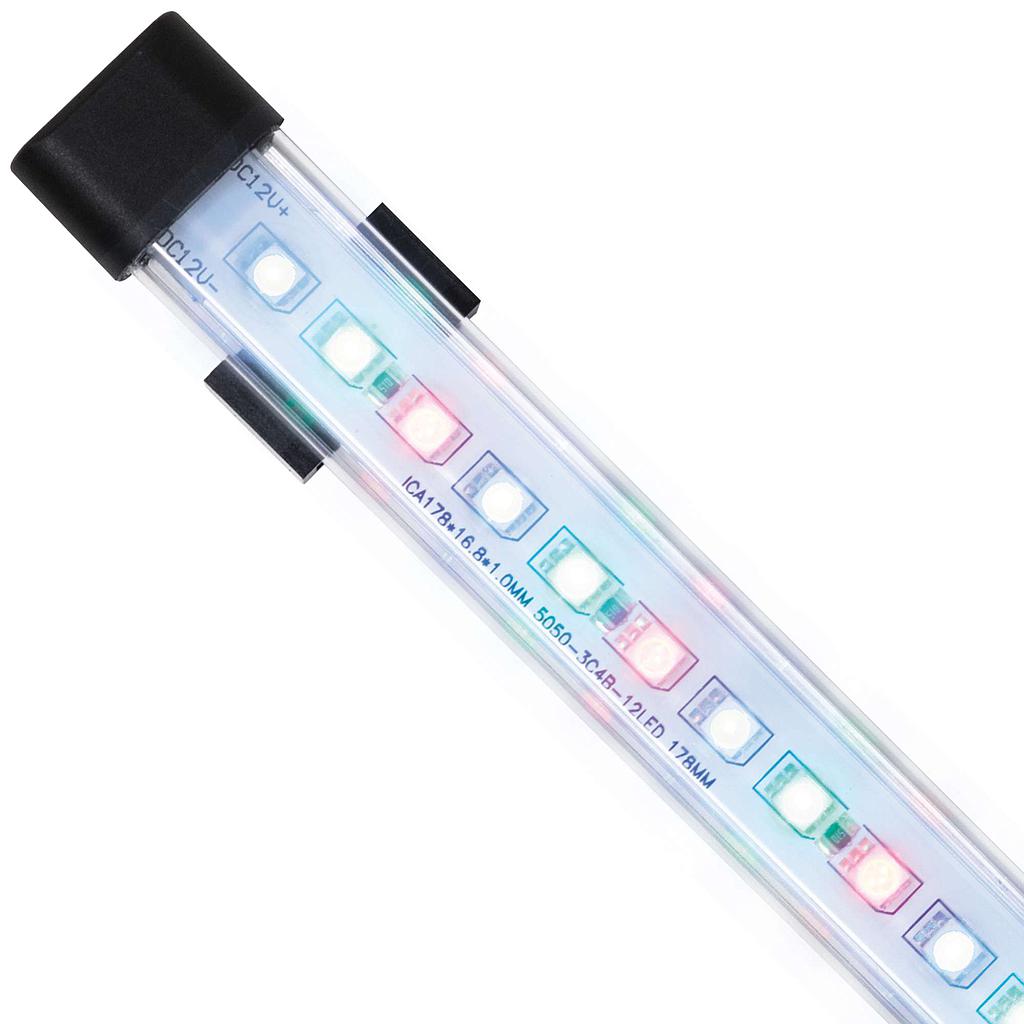 Tira de LED RGB con carcasa rígida plástica.