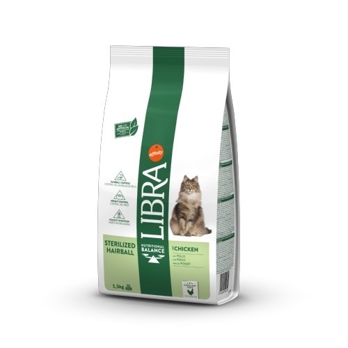 LIBRA STERILIZADO HAIRBALL CHICKEN 1,5KG