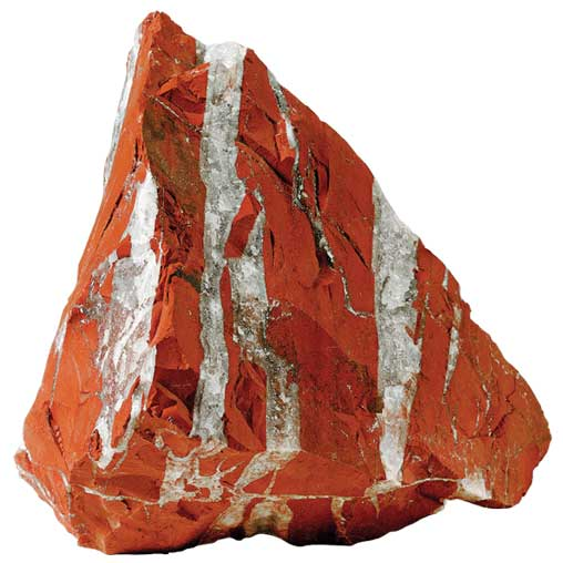 RED STRIPED JASPER 4 PCS RED Aprox. 3 Kg