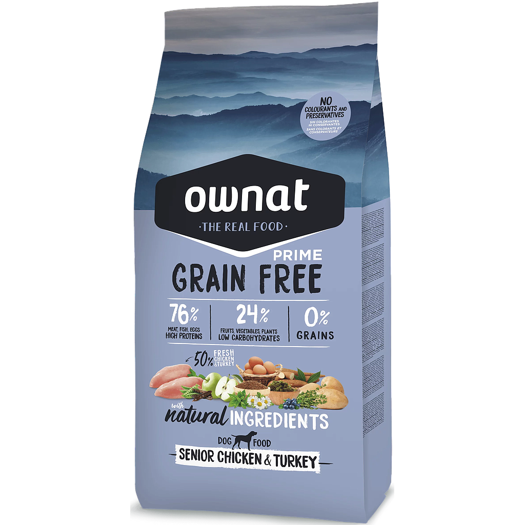 OWNAT DOG PRIME GF SENIOR CHICKEN&amp;TURKEY