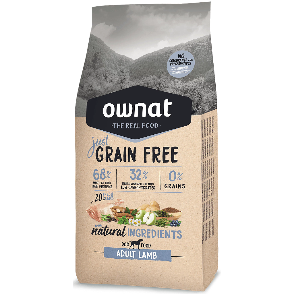 OWNAT DOG JUST GRAIN FREE ADULT LAMB