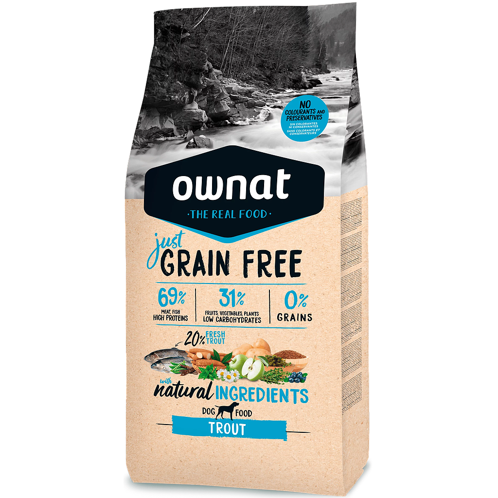 OWNAT DOG JUST GRAIN FREE TROUT