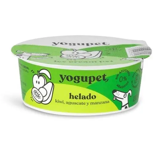 Helado yogupet kiwi, aguacate y manzana (Perro y gato)