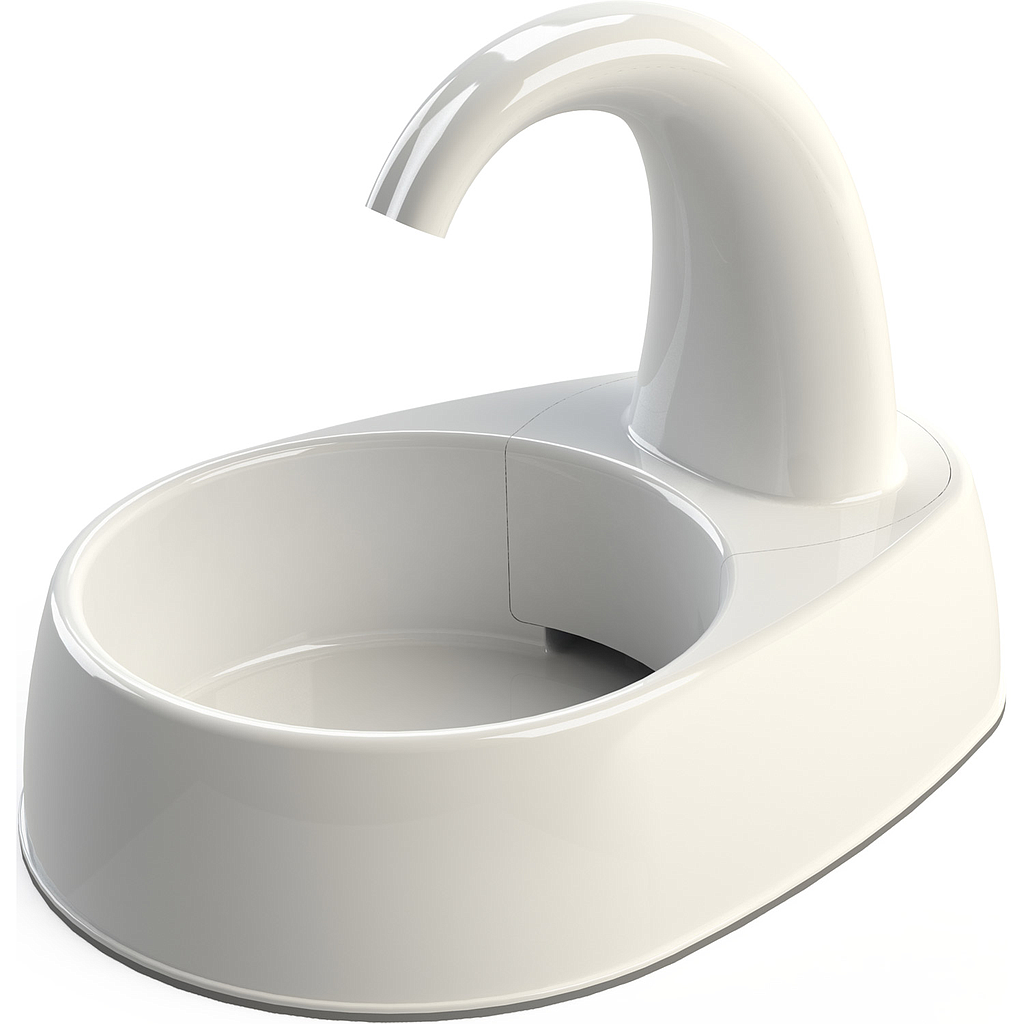 Fuente Chorro curveado , Blanco, 2,5 l/25 × 24,5 × 35 cm (Fuente Curved Stream)