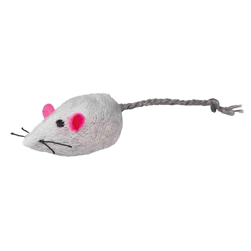Ratón Peluche, 5 cm, Gris