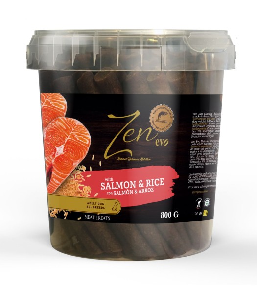 Zen Natural Balanced Nutrition salmón 800 g Evo barritas