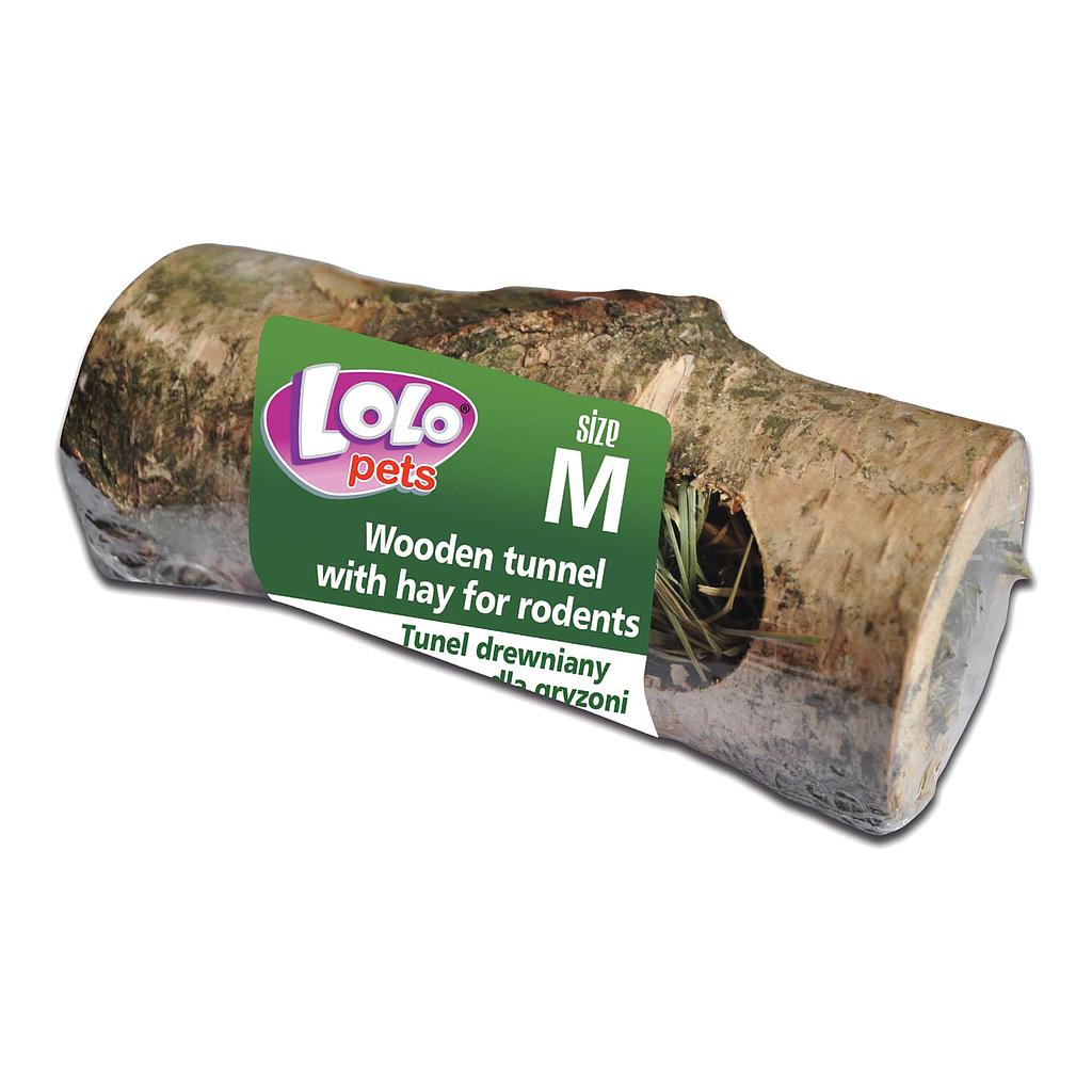 Túnel de madera relleno de heno &quot;LOLO&quot;