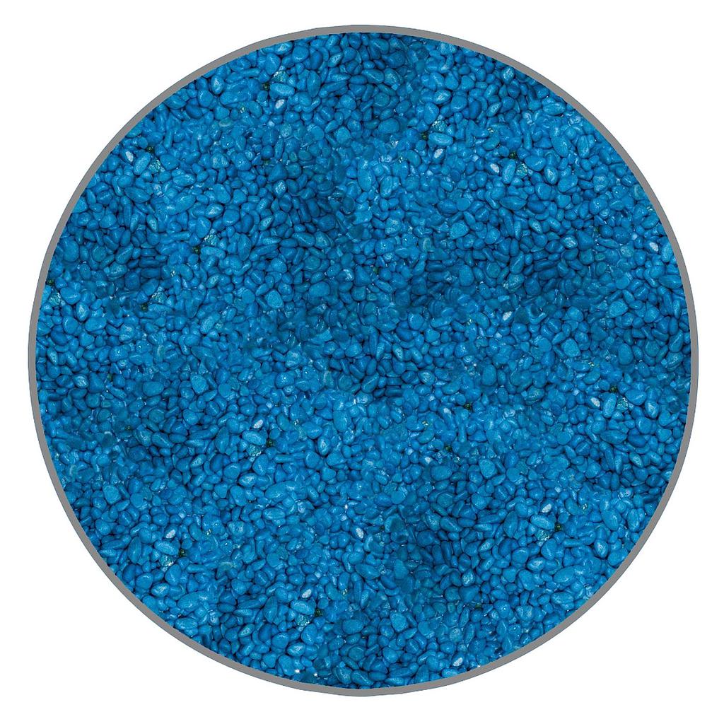 Grava de COLORES CLÁSICAS azul 2kg 1,5mm