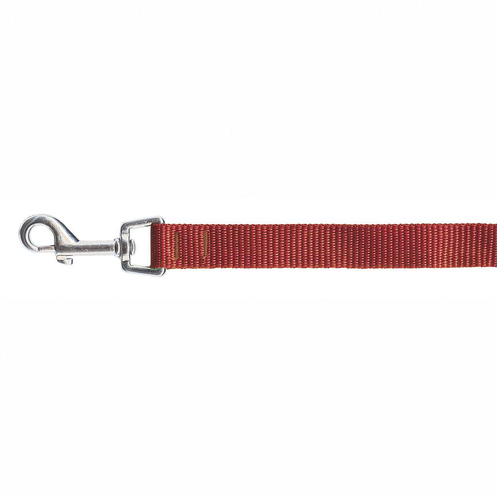 Correa Lisa Forrada BOBY S rojo 1,5x120cm